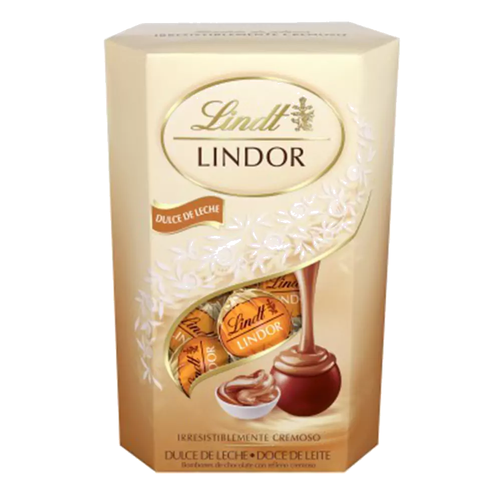 Lindt Boules de chocolat au lait & blanc Lindor avec fondant (200g