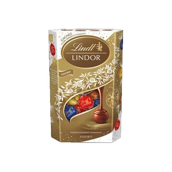 Chocolat au lait pralines fourrées au cacao de Noël MILKA : Le