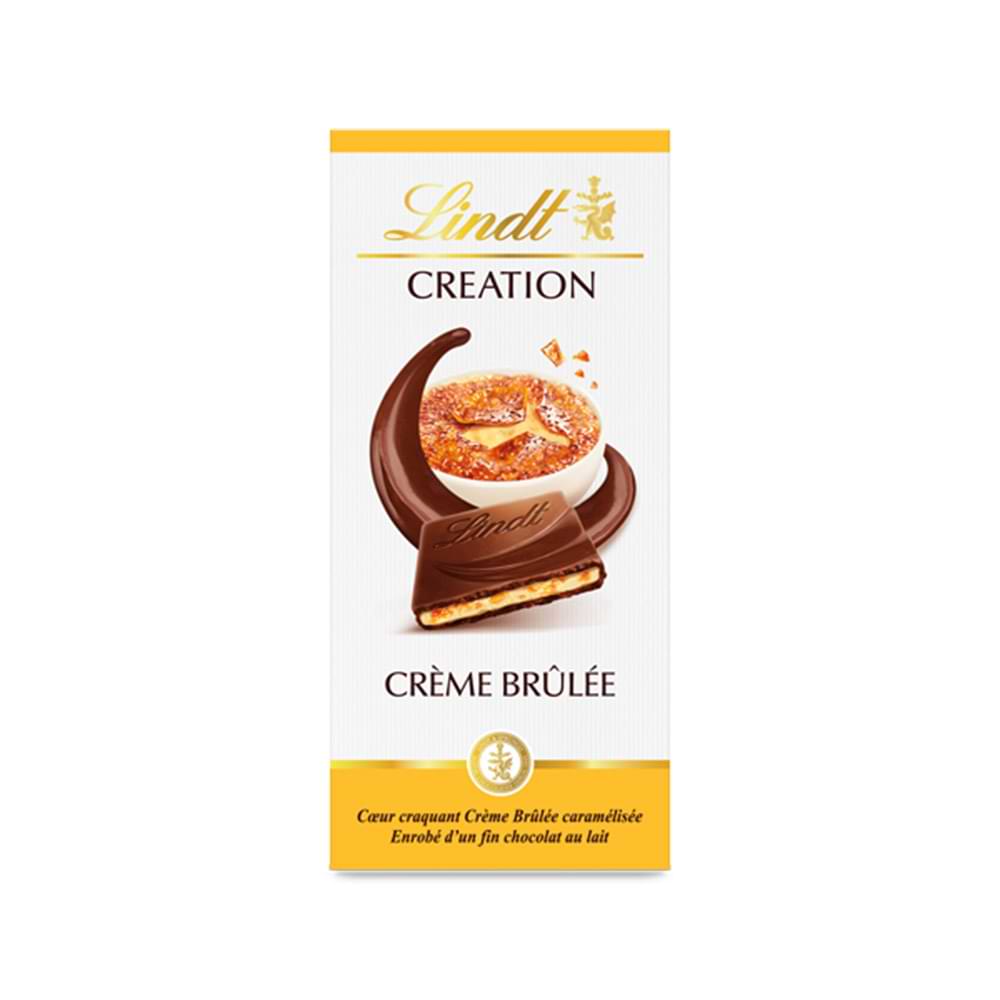 Tablette de chocolat Lait Crème Brûlée CREATION LINDT