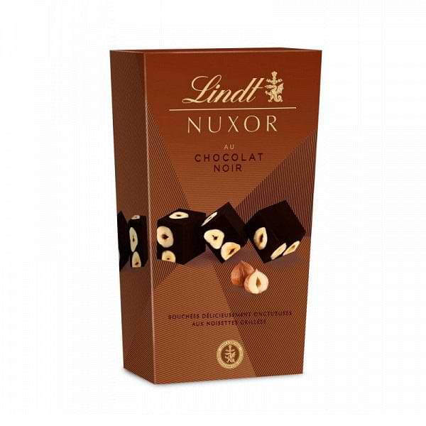 Lindt Nuxor Bouchées au Chocolat Noir aux Noisettes 165G - Bonheur Home