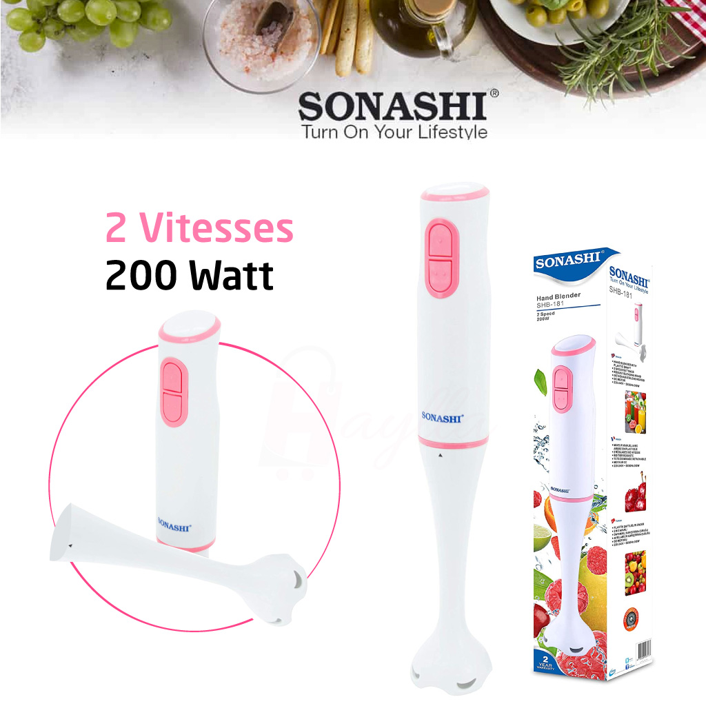 Sonashi Bras Mixeur 200W SHB-181 - Bonheur Home